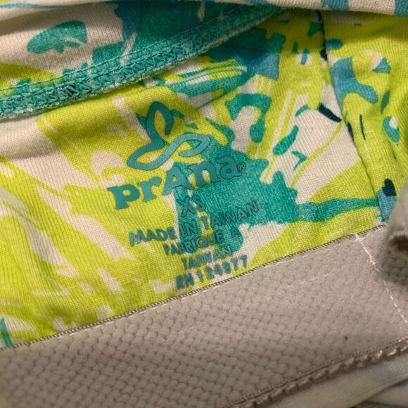 prAna XS Women's Racerback Halter Floral Tropical Print Sport Athletic Dress - Picture 3 of 6